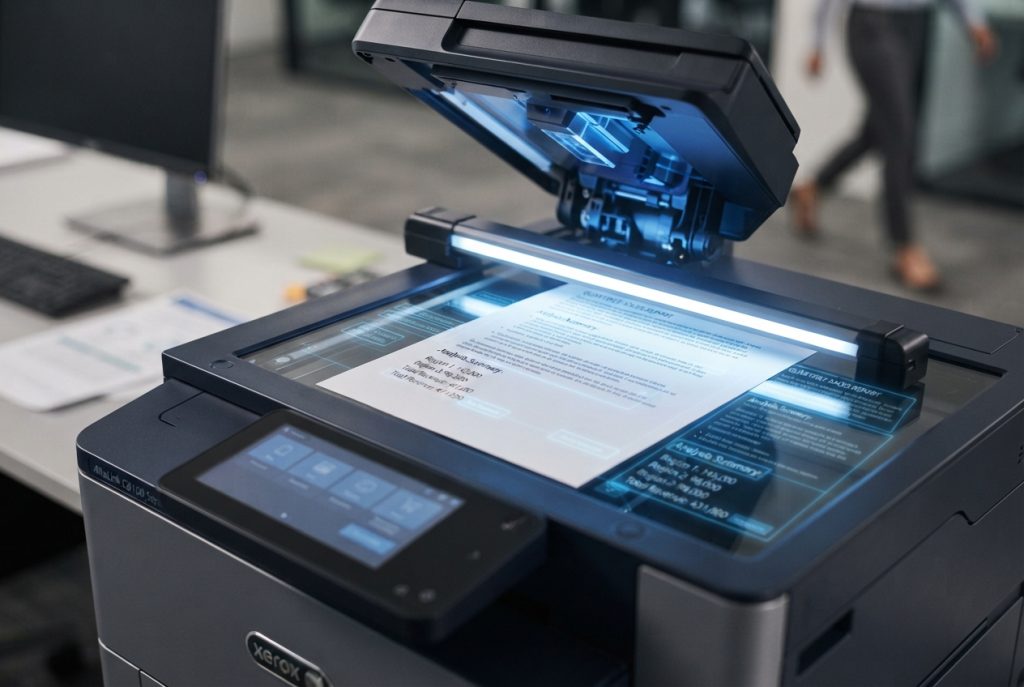 OCR technology scanning with Xerox ConnectKey copier