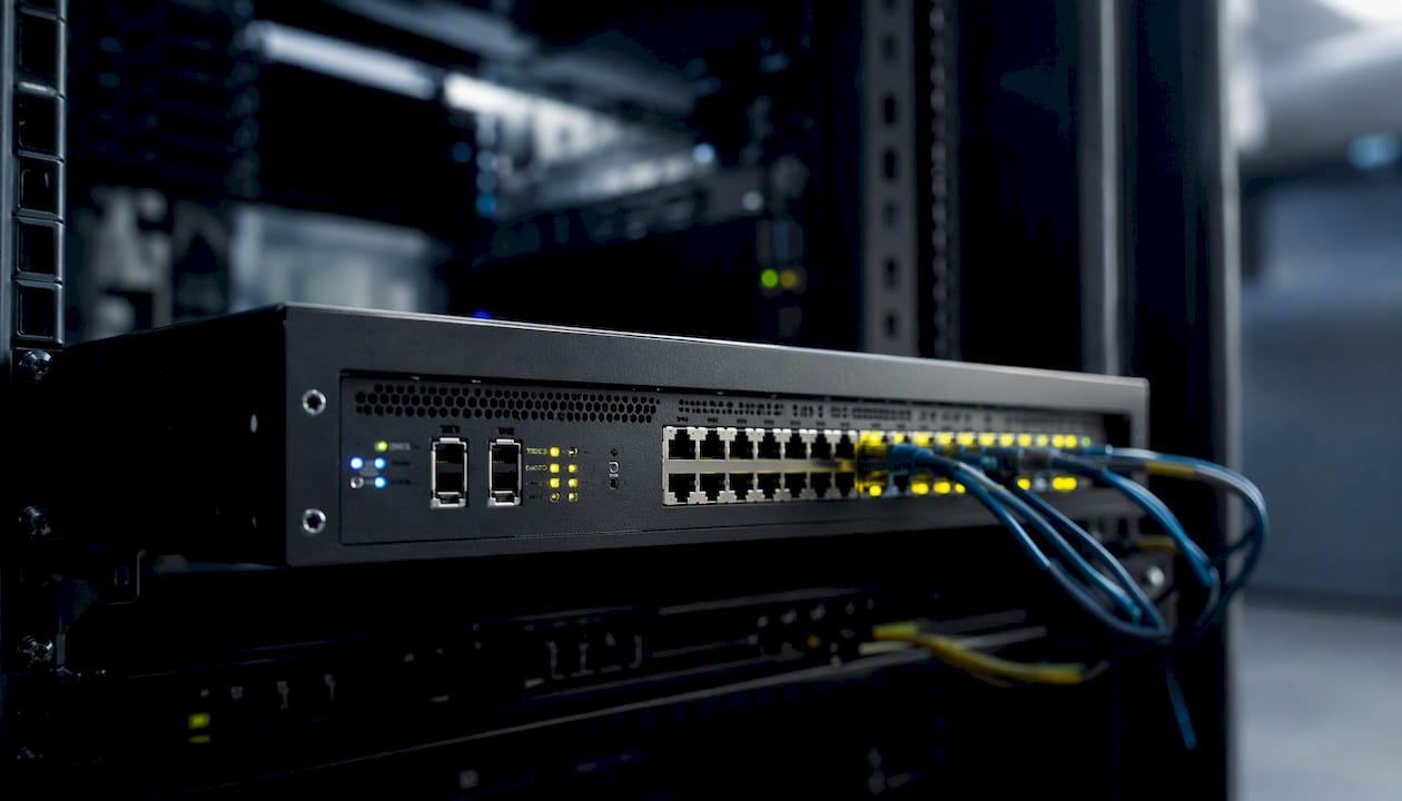Email gateway appliance in server rack