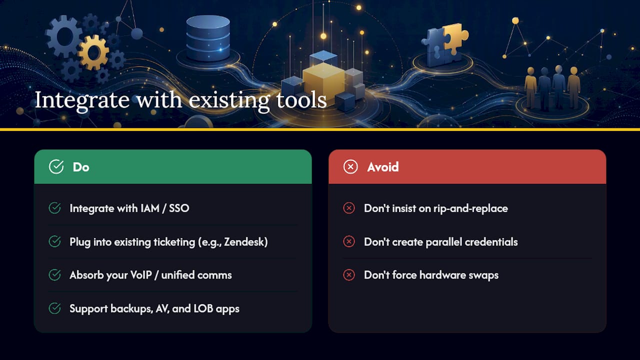 Does 24/7 Support Work With the Tools You Already Have? — overview diagram