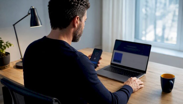 Remote worker completing secure access verification