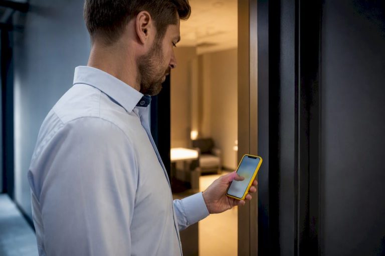 Employee approving multifactor authentication request