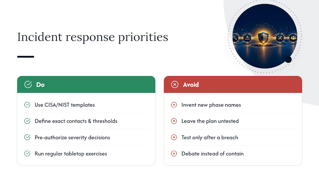 An Editorial Take on Building an Incident Response Plan — overview diagram