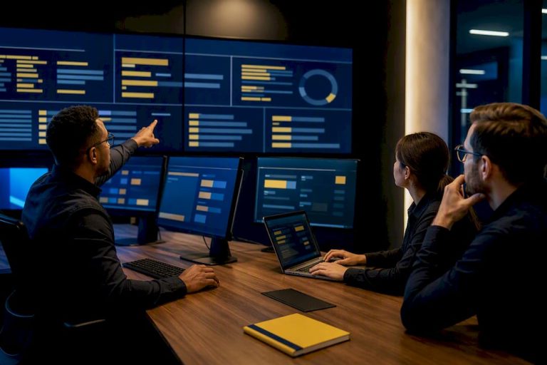 Cybersecurity team tracing breach scope