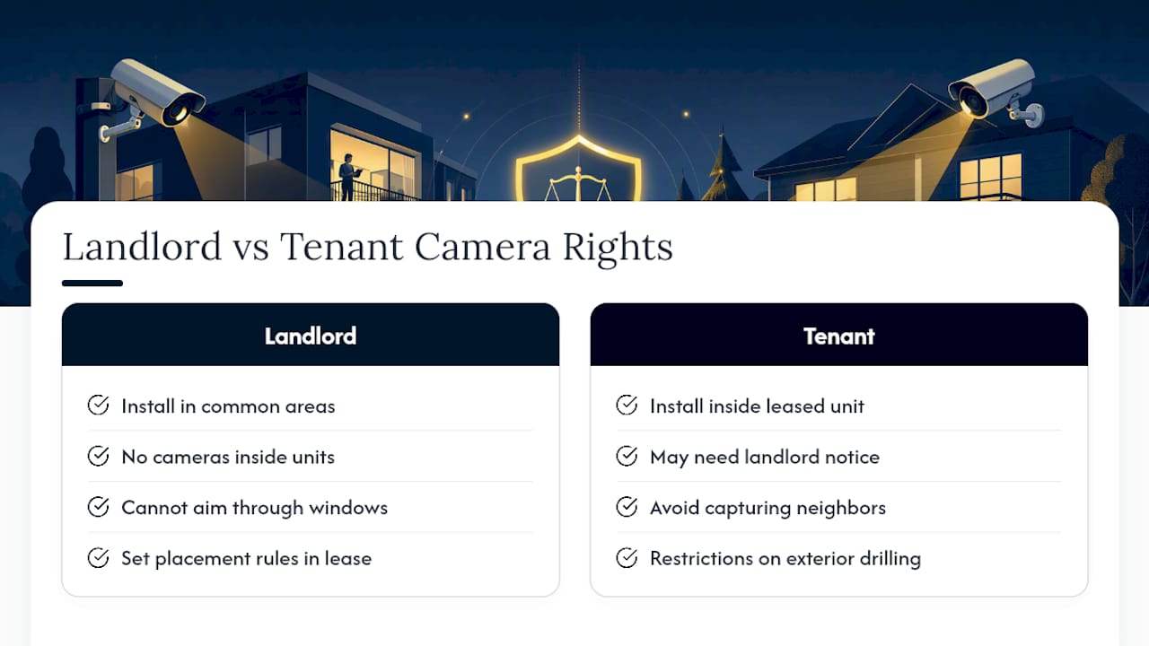 Do Landlords Have Different Camera Rules Than Tenants in Michigan? — overview diagram