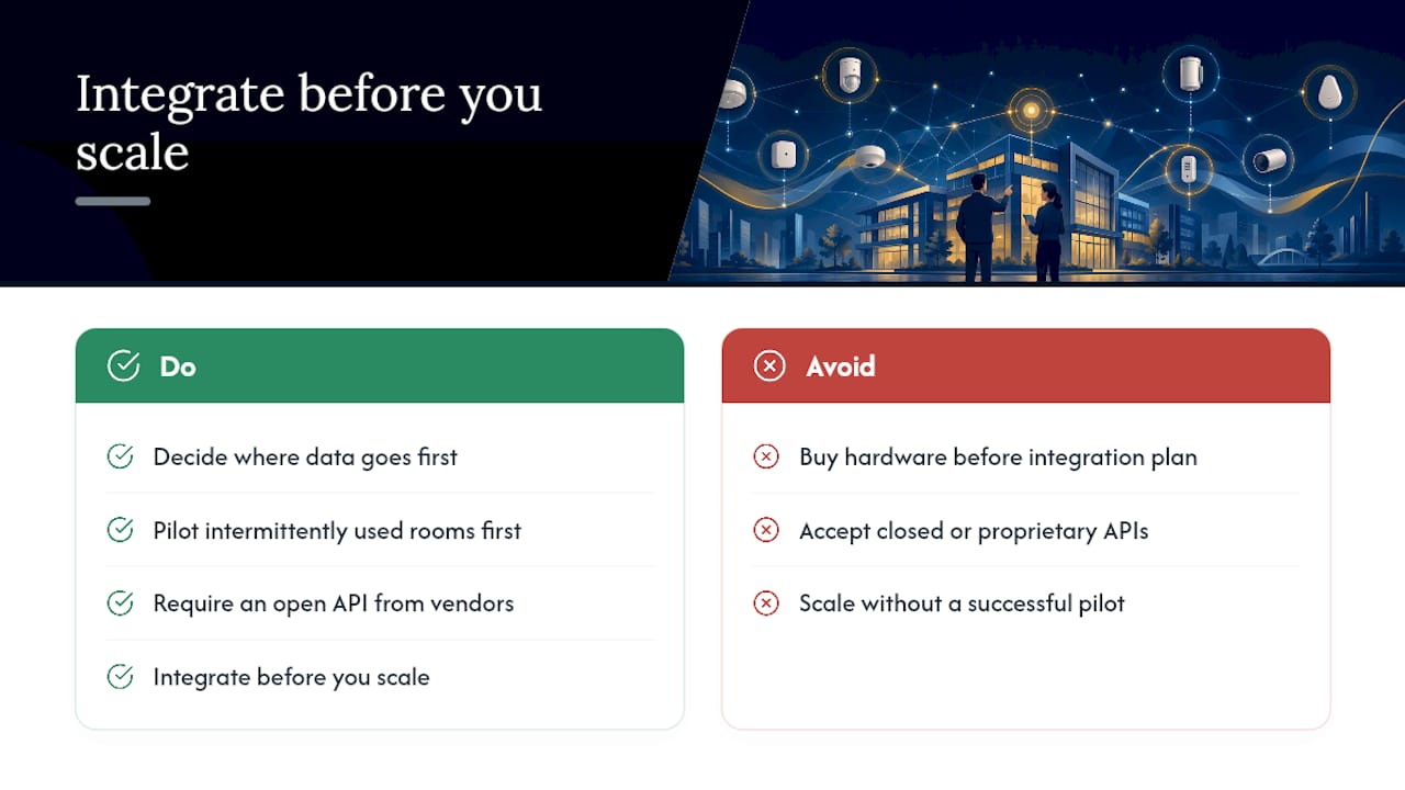 An Integration-First View on Office Sensor Rollouts — overview diagram