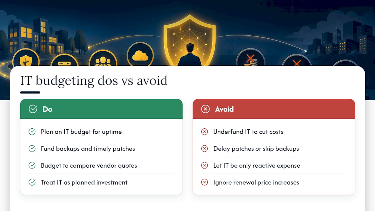 Why IT budgeting matters for small businesses — overview diagram